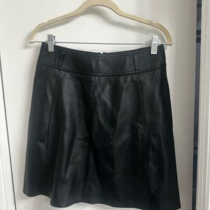 Massimo Dutti leather skirt